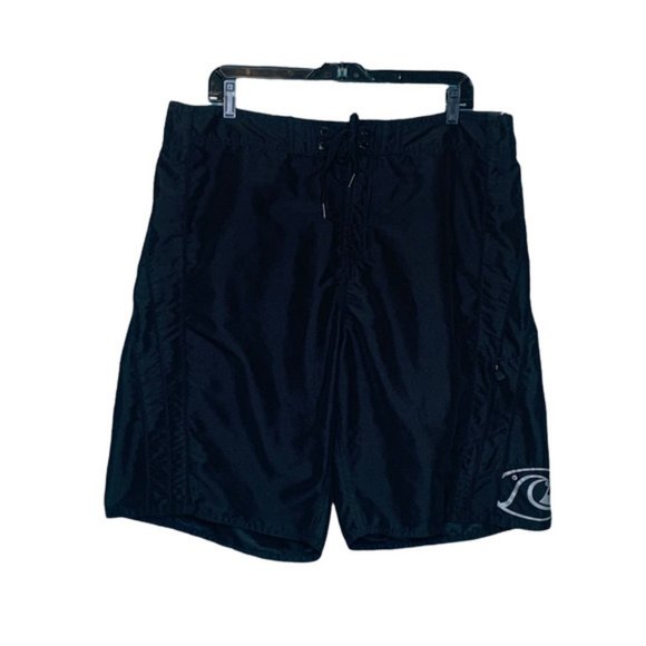Quicksilver black swim trunks size 36 - Picture 1 of 10